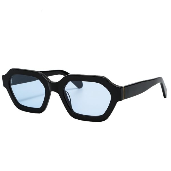 Hexagonal shape acetate sunglasses for women & men - Image 3